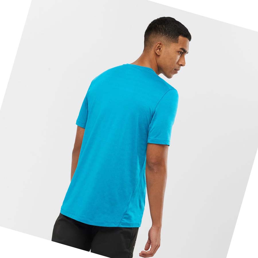 Camiseta Salomon OUTLINE Hombre Azules | MX 3250BEX